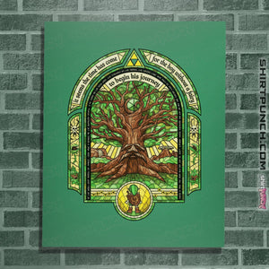 Shirts Posters / 4"x6" / Irish Green Deku Tree