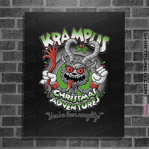 Daily_Deal_Shirts Posters / 4"x6" / Black Krampus Christmas Adventures