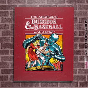 Daily_Deal_Shirts Posters / 4"x6" / Red The Android's Dungeon & Baseball Card Shop