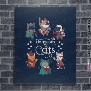 Secret_Shirts Posters / 4"x6" / Navy Dungeon Cats 2nd Edition