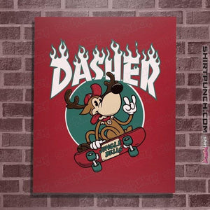 Secret_Shirts Posters / 4"x6" / Red Dasher Thrasher