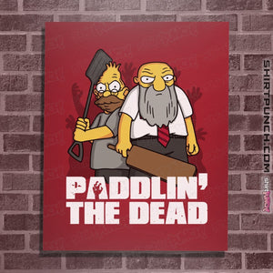 Shirts Posters / 4"x6" / Red Paddlin' The Dead