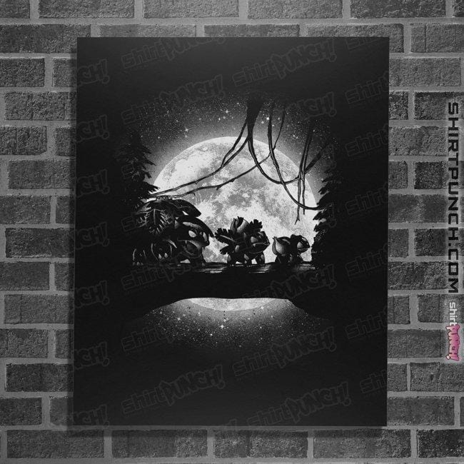 Shirts Posters / 4"x6" / Black Moonlight Grass Type