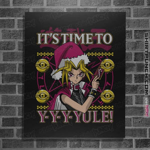 Daily_Deal_Shirts Posters / 4"x6" / Black Time To Yule