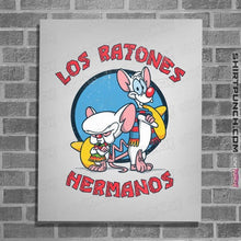 Load image into Gallery viewer, Daily_Deal_Shirts Posters / 4&quot;x6&quot; / White Los Ratones Hermanos
