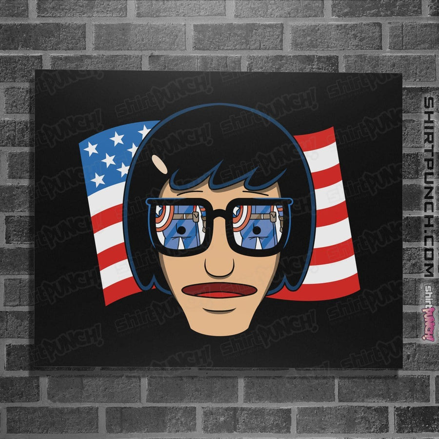 Shirts Posters / 4"x6" / Black Star Spangled Butt