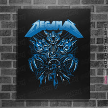 Load image into Gallery viewer, Shirts Posters / 4&quot;x6&quot; / Black Mega Rockman
