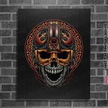 Load image into Gallery viewer, Daily_Deal_Shirts Posters / 4&quot;x6&quot; / Black Rebel Helmet
