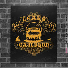 Load image into Gallery viewer, Shirts Posters / 4&quot;x6&quot; / Black Leaky Cauldron
