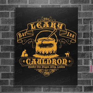Shirts Posters / 4"x6" / Black Leaky Cauldron