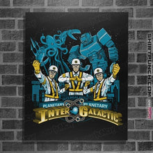 Load image into Gallery viewer, Shirts Posters / 4&quot;x6&quot; / Black Intergalactic Rangers
