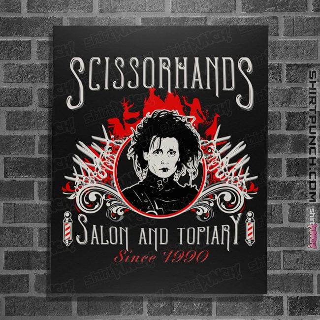 Secret_Shirts Posters / 4"x6" / Black Scissorhands
