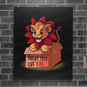 Shirts Posters / 4"x6" / Black Adopt This King