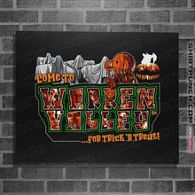 Load image into Gallery viewer, Daily_Deal_Shirts Posters / 4&quot;x6&quot; / Black Trick or Treat in Warren Valley
