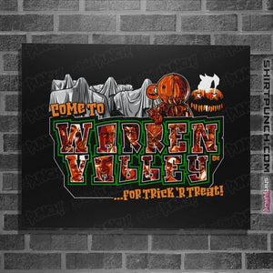Daily_Deal_Shirts Posters / 4"x6" / Black Trick or Treat in Warren Valley