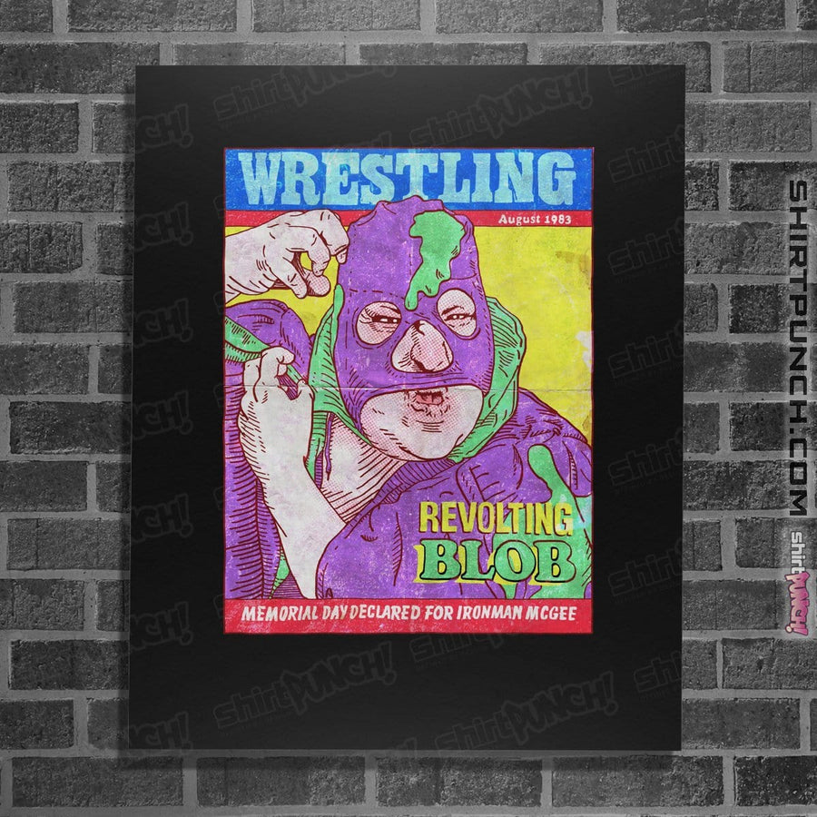 Shirts Posters / 4"x6" / Black Revolting Blob