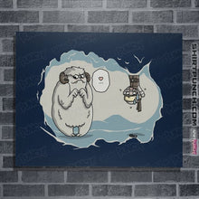 Load image into Gallery viewer, Daily_Deal_Shirts Posters / 4&quot;x6&quot; / Navy Hoth In Here
