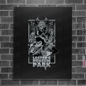 Daily_Deal_Shirts Posters / 4"x6" / Black Lester's Possum Park