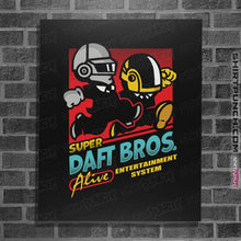 Load image into Gallery viewer, Secret_Shirts Posters / 4&quot;x6&quot; / Black Super Daft Bros
