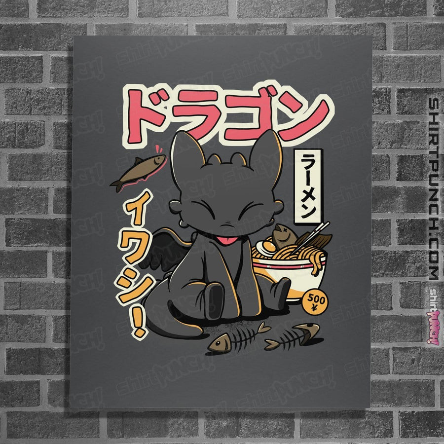 Shirts Posters / 4"x6" / Charcoal Ramen Night