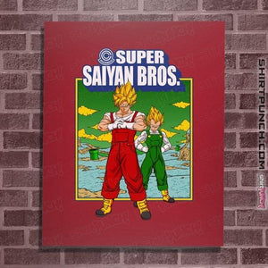 Shirts Posters / 4"x6" / Red Super Saiyan Bros