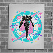 Load image into Gallery viewer, Shirts Posters / 4&quot;x6&quot; / White 90&#39;s Samus
