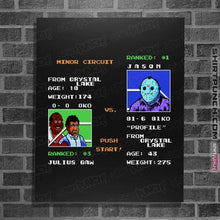 Load image into Gallery viewer, Daily_Deal_Shirts Posters / 4&quot;x6&quot; / Black Jason Punch-Out
