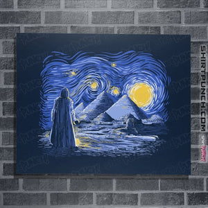 Daily_Deal_Shirts Posters / 4"x6" / Navy Starry Night