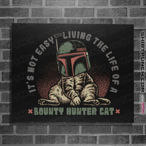 Daily_Deal_Shirts Posters / 4"x6" / Black Boba Cat