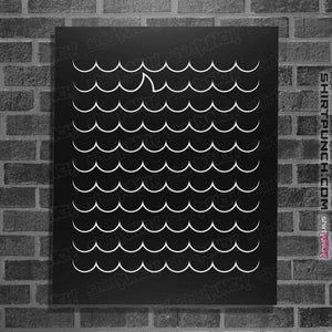 Shirts Posters / 4"x6" / Black Shark Wave