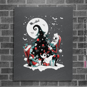 Daily_Deal_Shirts Posters / 4"x6" / Charcoal Christmas Nightmare