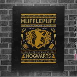 Shirts Posters / 4"x6" / Black Hufflepuff Sweater