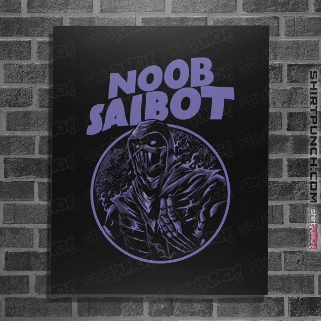 Shirts Posters / 4"x6" / Black Noob Star