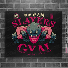Load image into Gallery viewer, Daily_Deal_Shirts Posters / 4&quot;x6&quot; / Black Inosuke Slayers Gym
