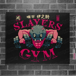 Daily_Deal_Shirts Posters / 4"x6" / Black Inosuke Slayers Gym