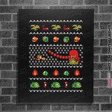 Load image into Gallery viewer, Shirts Posters / 4&quot;x6&quot; / Black Alex Kidd In Christmas World
