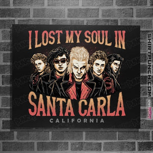 Daily_Deal_Shirts Posters / 4"x6" / Black Santa Carla California