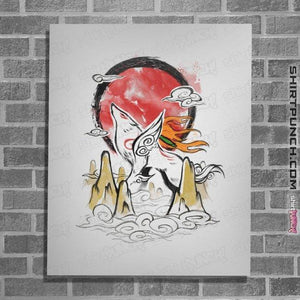 Shirts Posters / 4"x6" / White Okami Ink