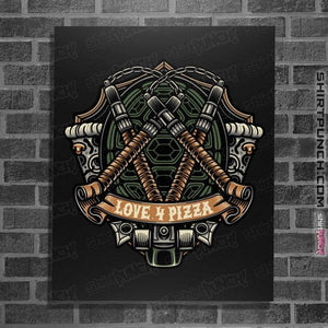 Daily_Deal_Shirts Posters / 4"x6" / Black Turtles Mikey