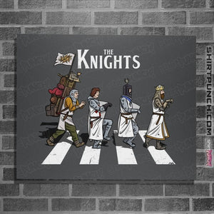 Daily_Deal_Shirts Posters / 4"x6" / Charcoal The Knights Road