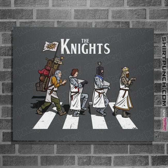 Daily_Deal_Shirts Posters / 4"x6" / Charcoal The Knights Road