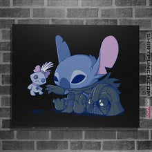 Load image into Gallery viewer, Shirts Posters / 4&quot;x6&quot; / Black Darth Stitch
