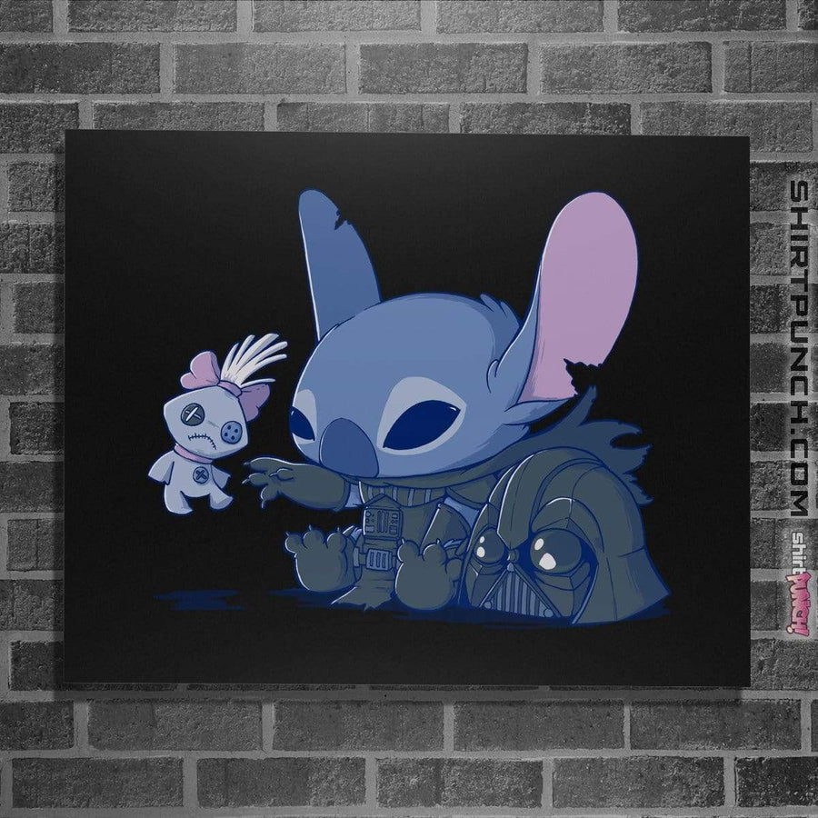 Shirts Posters / 4"x6" / Black Darth Stitch