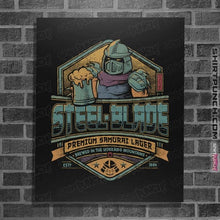 Load image into Gallery viewer, Daily_Deal_Shirts Posters / 4&quot;x6&quot; / Black Steel Blade Lager
