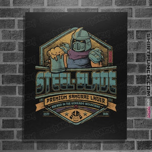 Daily_Deal_Shirts Posters / 4"x6" / Black Steel Blade Lager