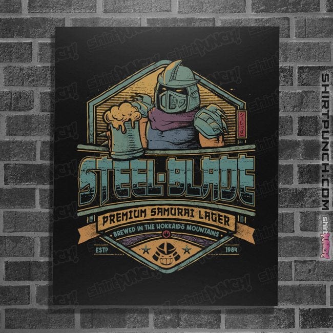 Daily_Deal_Shirts Posters / 4"x6" / Black Steel Blade Lager