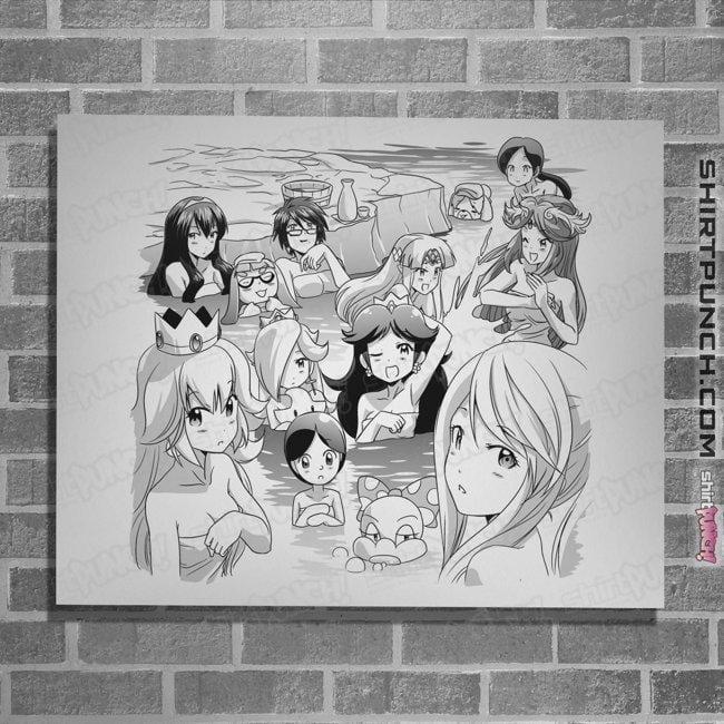 Shirts Posters / 4"x6" / White Smash Girls Hot Spring