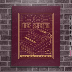 Secret_Shirts Posters / 4"x6" / Maroon Disk System