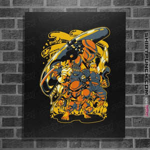 Shirts Posters / 4"x6" / Black Alien vs. Predator Arcade Heroes