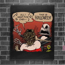 Load image into Gallery viewer, Daily_Deal_Shirts Posters / 4&quot;x6&quot; / Black Skellington Slap
